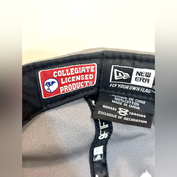 Vtg New Era 9fifty NCAA UNLV Las Vegas REBELS Snap Back Flat Brim Hat OSFM - Picture 5 of 9